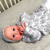 Gray Elephant Layette Set in a Nesting Box