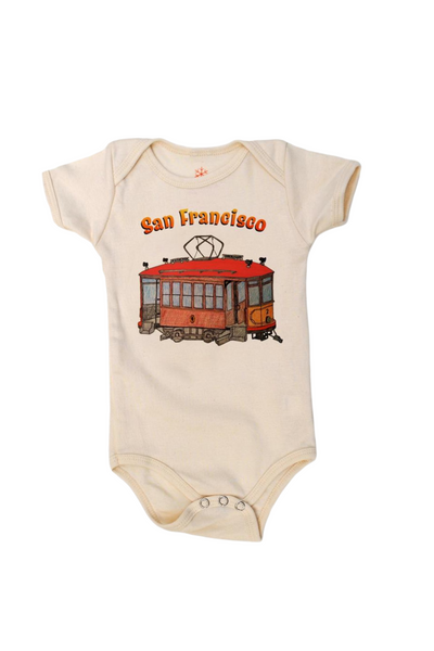 San Francisco Street Car Organic Onesie