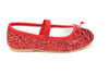 Victoria Glitter Ballet Shoe - Red