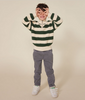 Petit Bateau - Green Striped Sweater