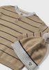 Sand Striped Sweater & Hat Set