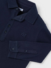 Pique Long Sleeve Polo - Navy