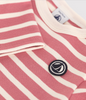 Petit Bateau - Pink Long Sleeve Striped Top