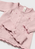 Pink 3 Piece Tricot Knit Set