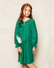 Petite Plume - Green Flannel Delphine Nightgown