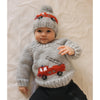 Huggalugs - Fire Engine Crew Neck Sweater