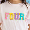 Fourth Birthday Patch Short Sleeve T-Shirt