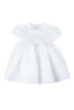 Diamond Smocked Dress - White