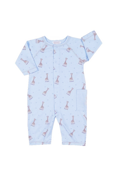 Sophie Giraffe Blue Playsuit