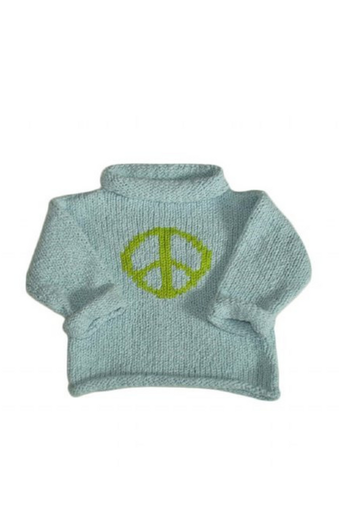 Cute Peace Sign Motif Sweater - Baby