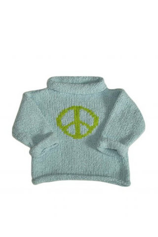 Cute Peace Sign Motif Sweater