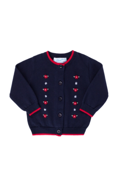 Navy Daisy Cardigan