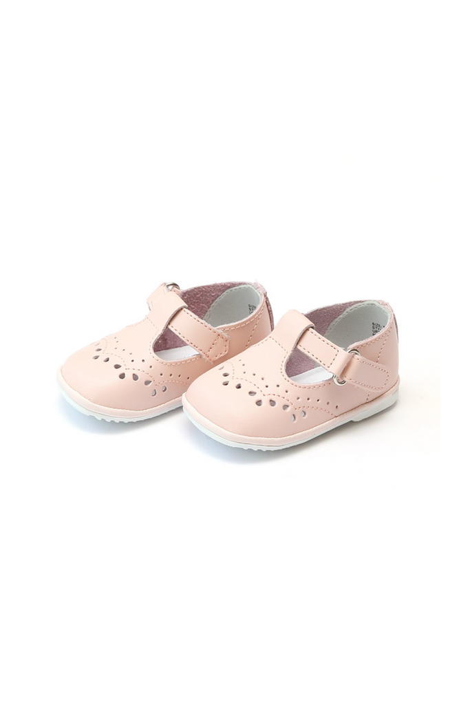 Birdie Leather T-Strap MJ - Pink