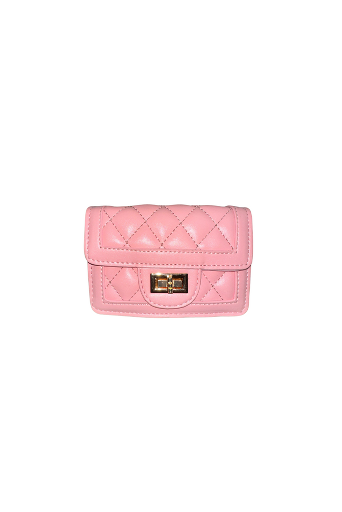 Tiny Quilted Bag - Pink