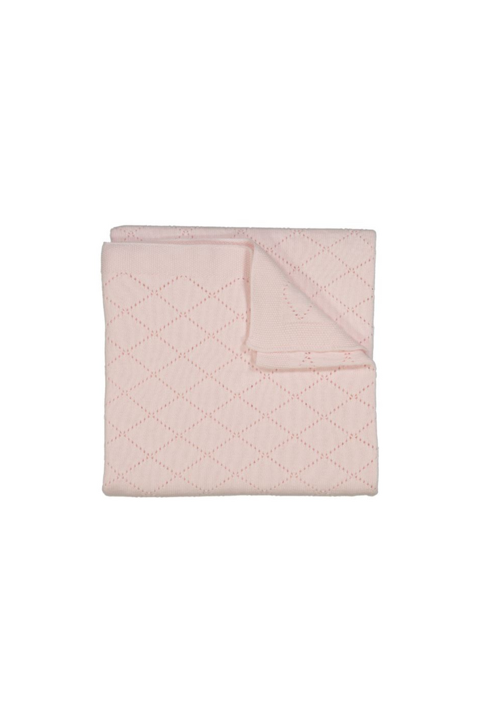 Diamond Pointelle Blanket - Pink