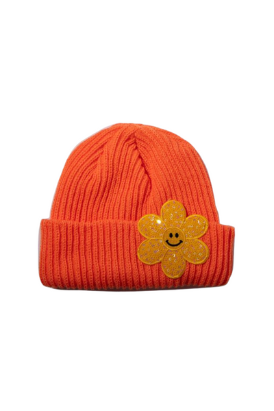 Daisy Beanie - Orange