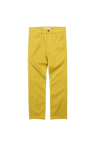 Skinny Twill Pant - Gold