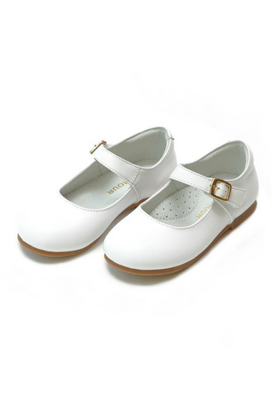 White Pearlized Dressy Flat