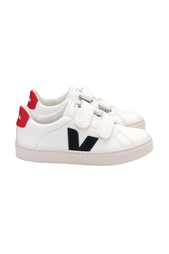 White Shoe W/ Black "V"