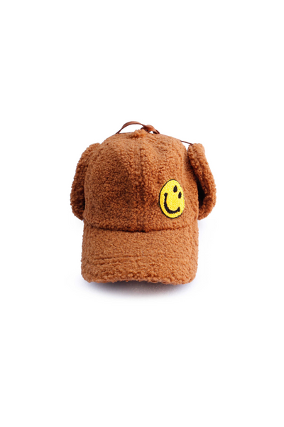 Smile Ear Hat - Brown